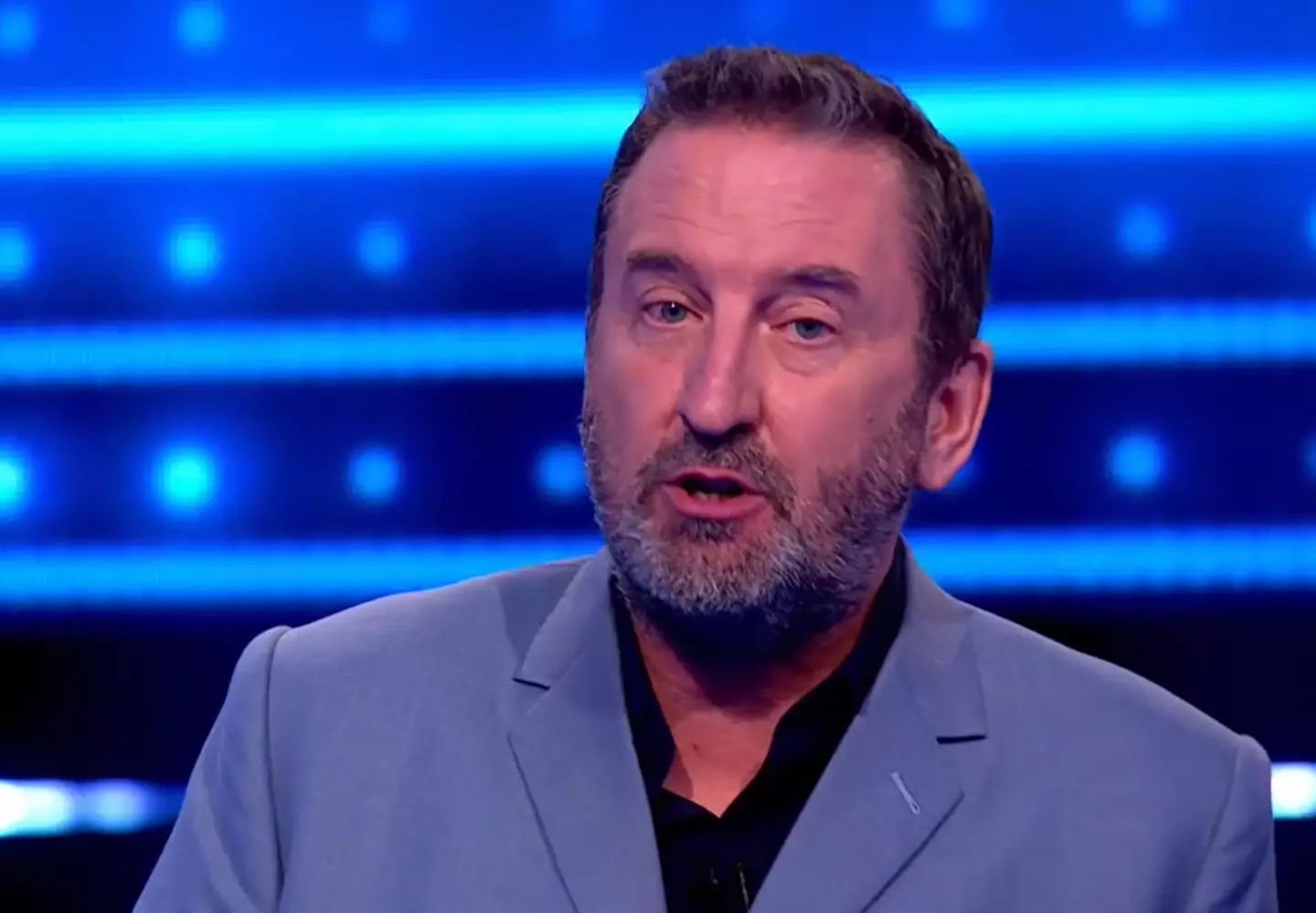 Lee Mack tends to alternate between asking the questions and bantering with the audience on the show. (ITV)