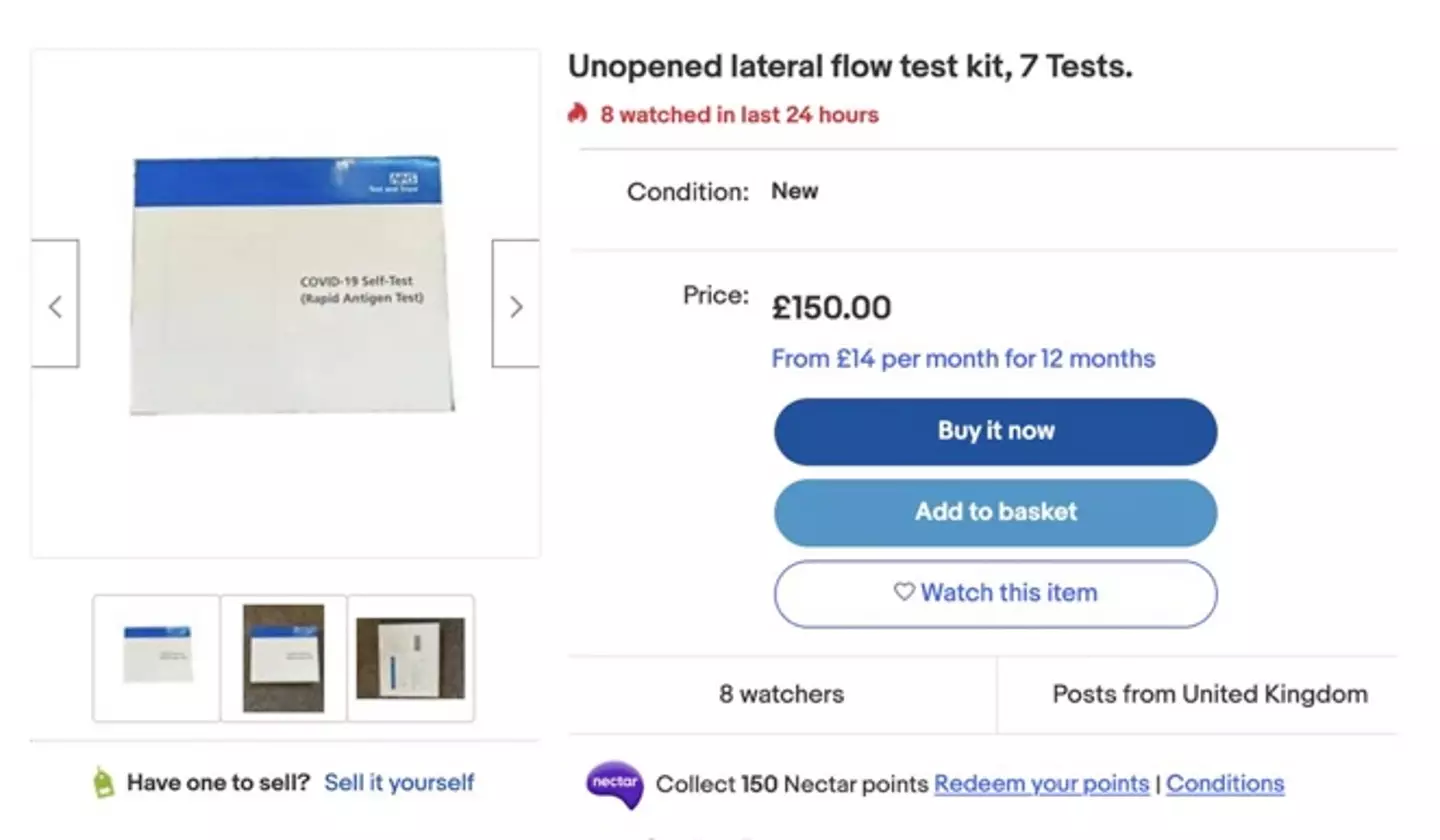 People have been selling tests on eBay.