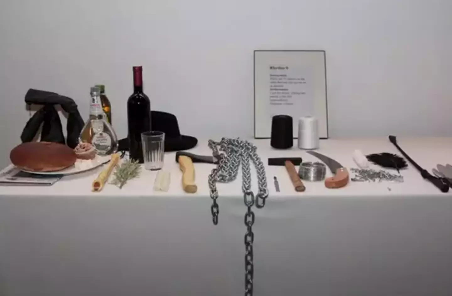 During Marina Abramović's 'Rhythm 0,' she allowed the public to do whatever they wanted to her without any consequences (Marina Abramović Institute/YouTube)