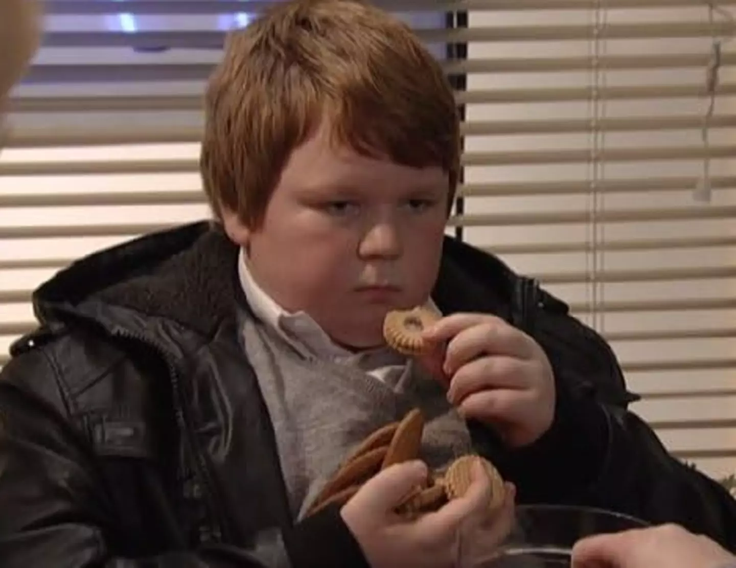 Colson Smith as a kid on Corrie.