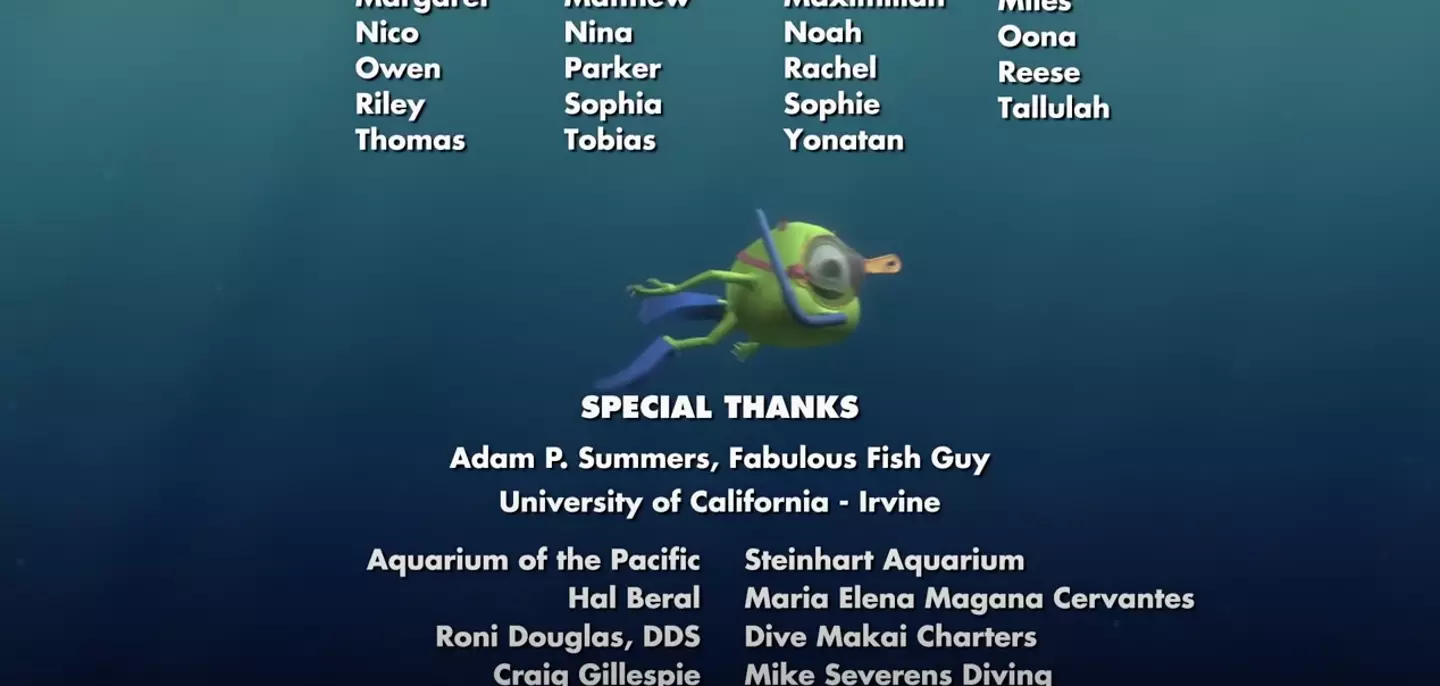 Mike even has a cameo in Finding Nemo.