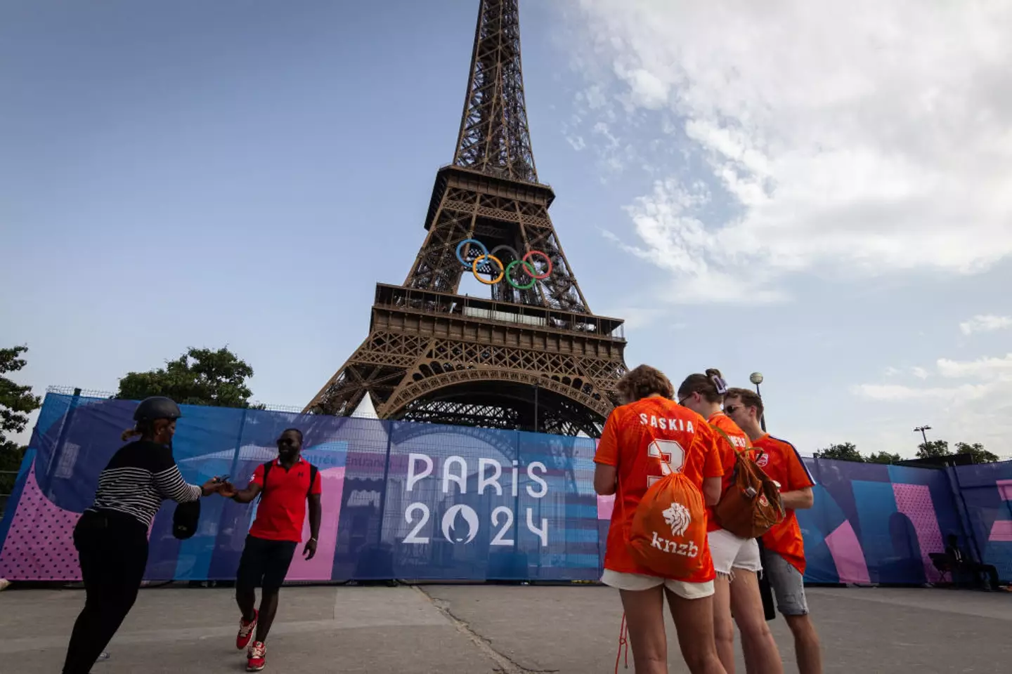 Paris is preparing for the Olympics Closing Ceremony (Telmo Pinto/NurPhoto via Getty Images)