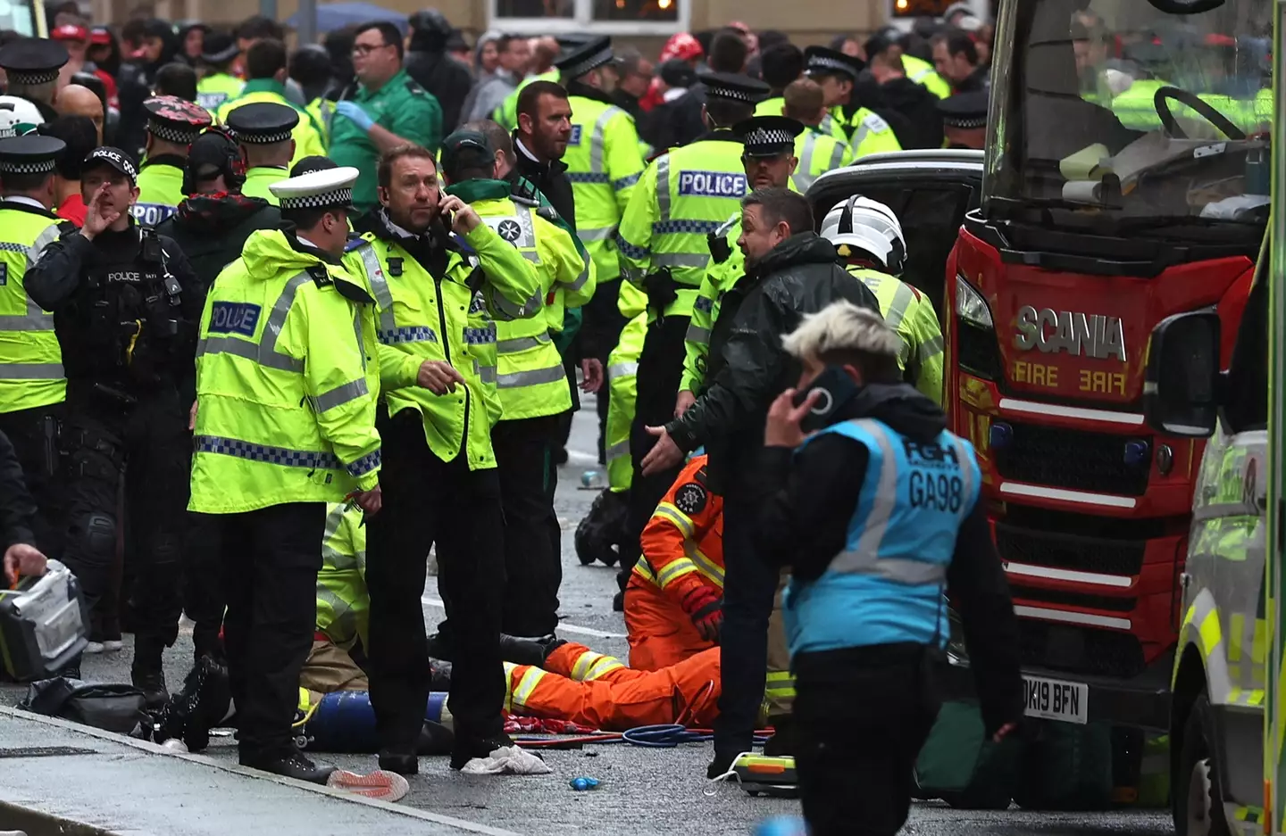 The youngest named victim was a 6-month-old baby (DARREN STAPLES/AFP via Getty Images)