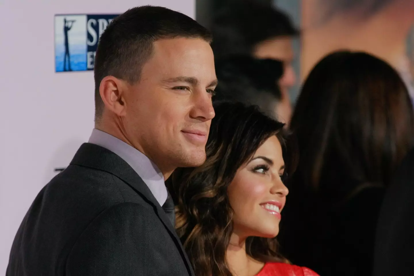 Channing Tatum and his wife Jenna Dewan at the World Premiere of "The Vow".
