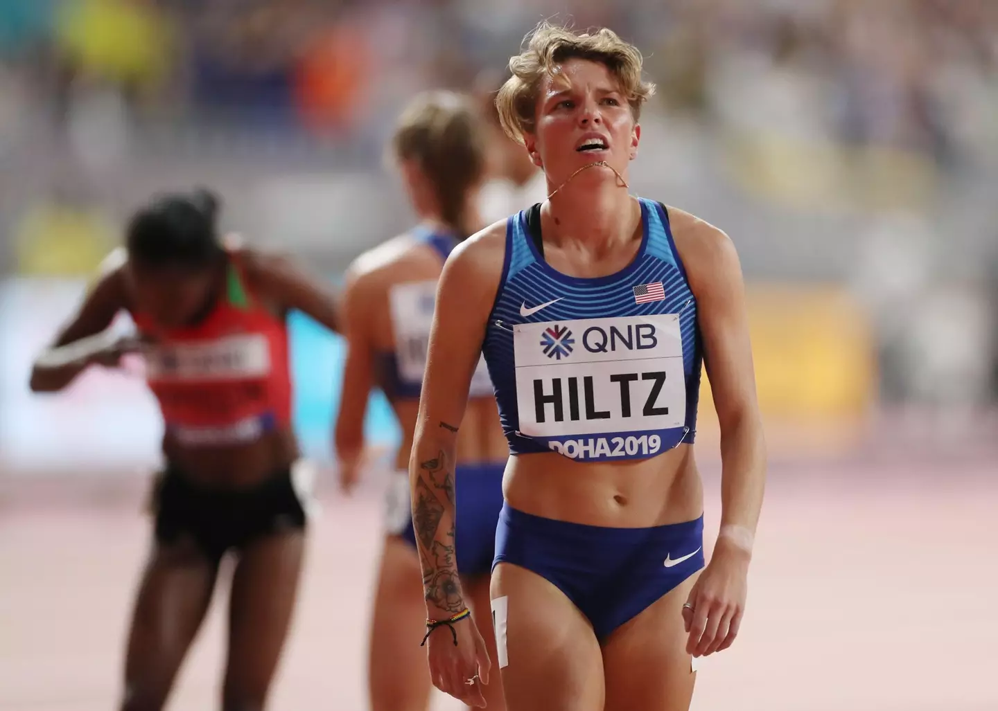 US Transgender athlete Nikki Hiltz.