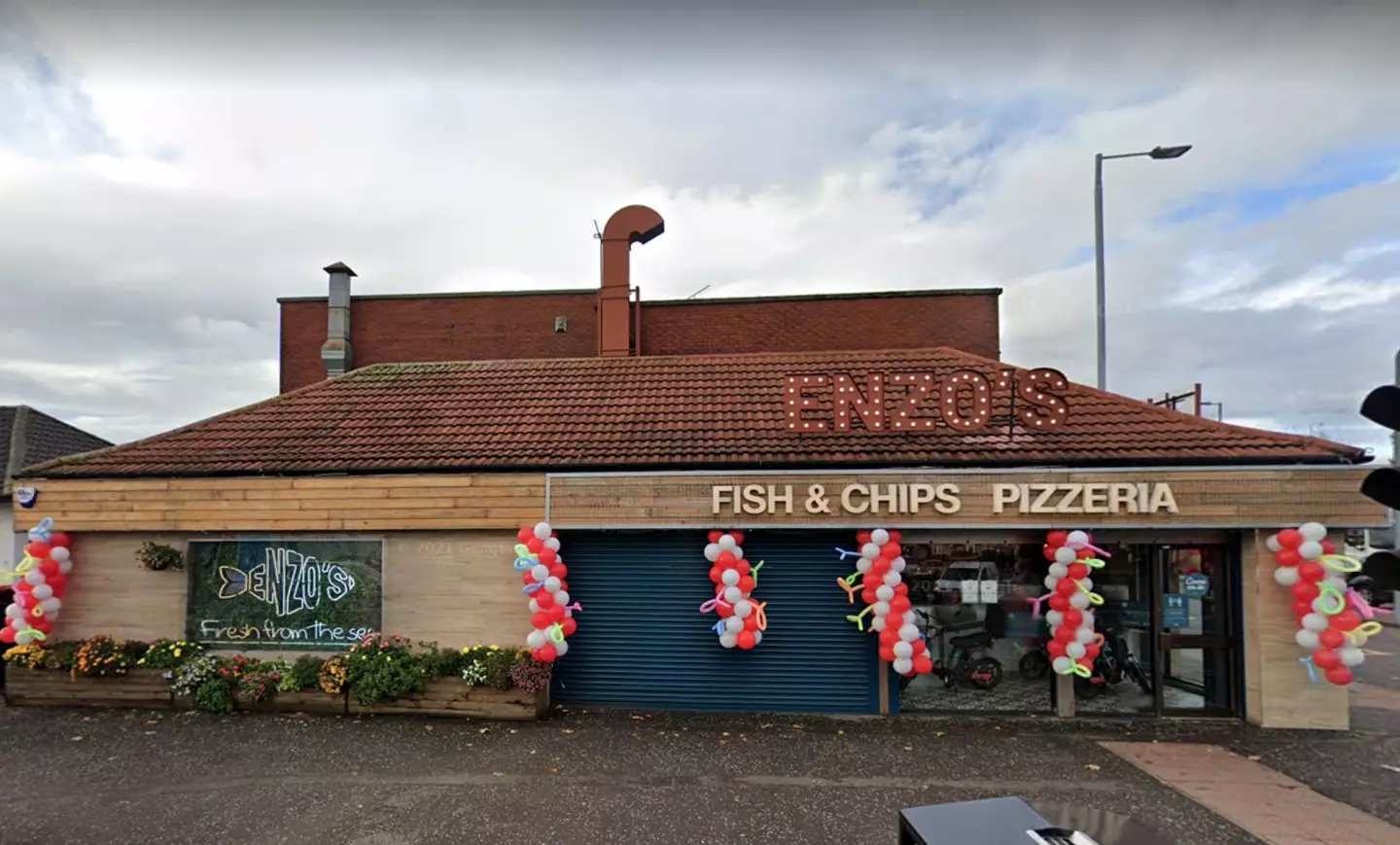 Enzo's sells a fish and chip dish for a staggering price.