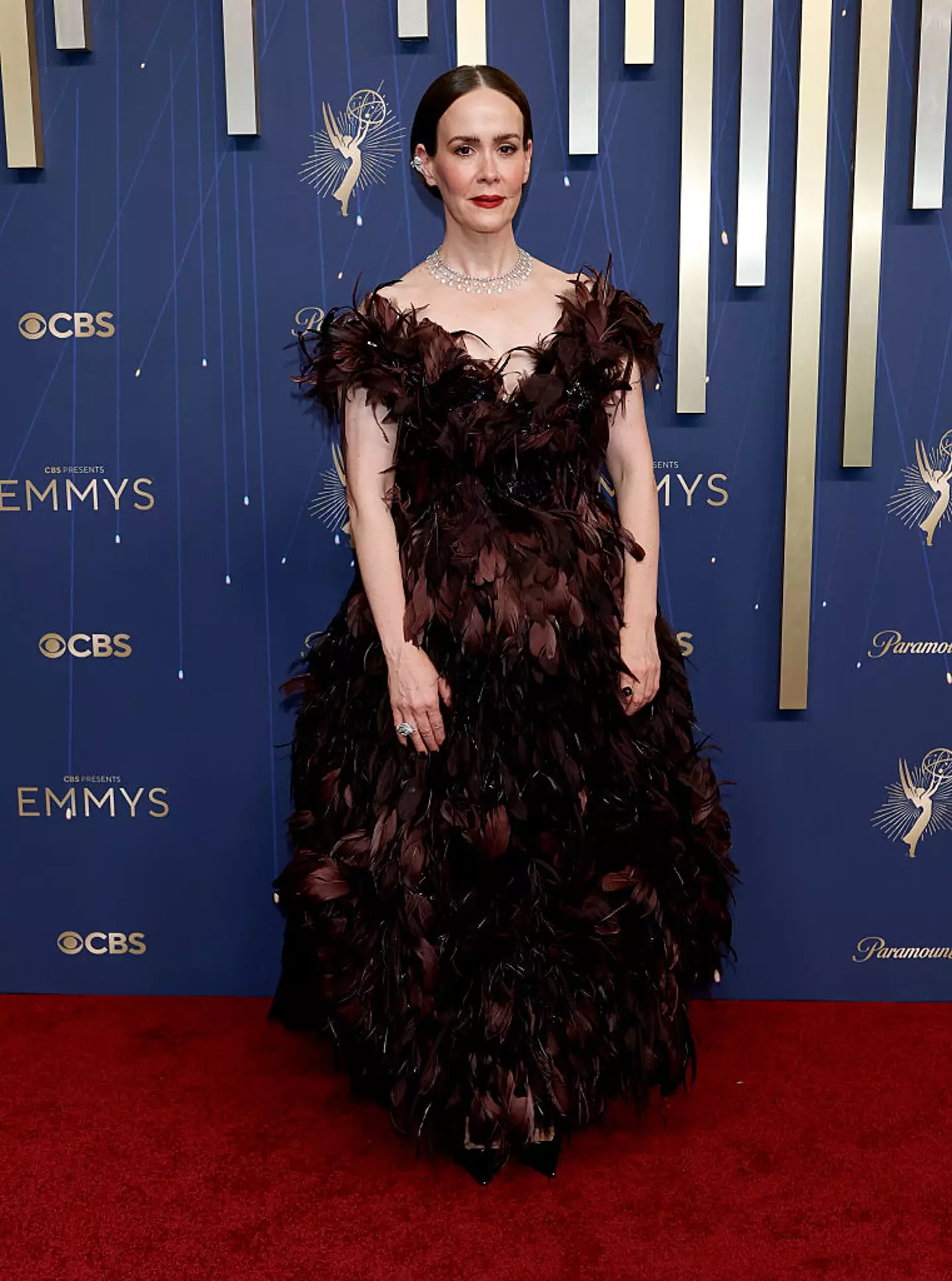 Paulson commented on the backlash to her and Taylor's age gap earlier this year (Frazer Harrison/Getty Images)