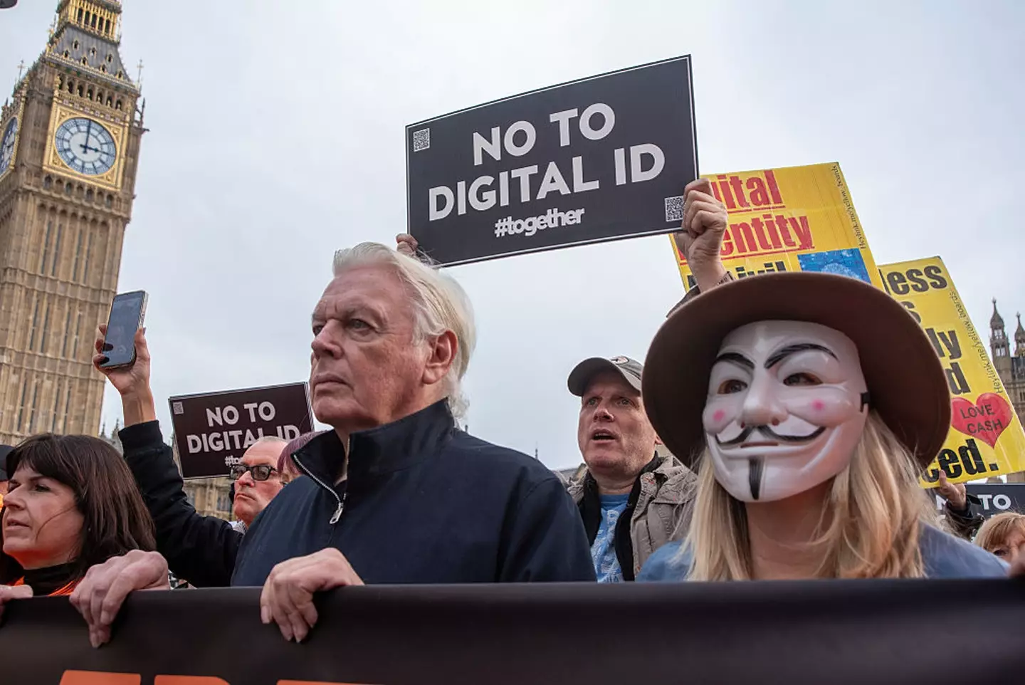 There have been protests against a digital ID (Krisztian Elek/SOPA Images/LightRocket via Getty Images)