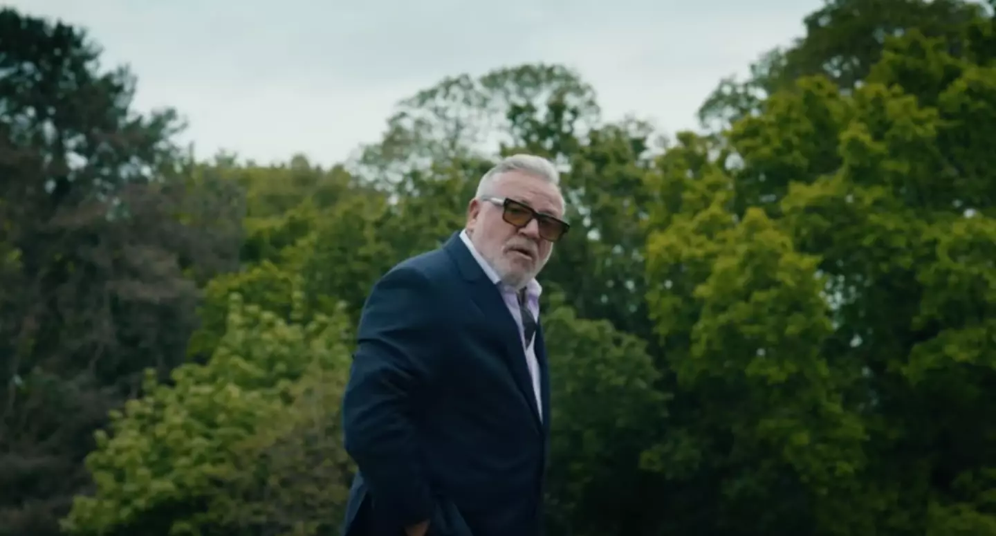 Legendary British actor Ray Winstone makes an appearance at the end of the trailer.