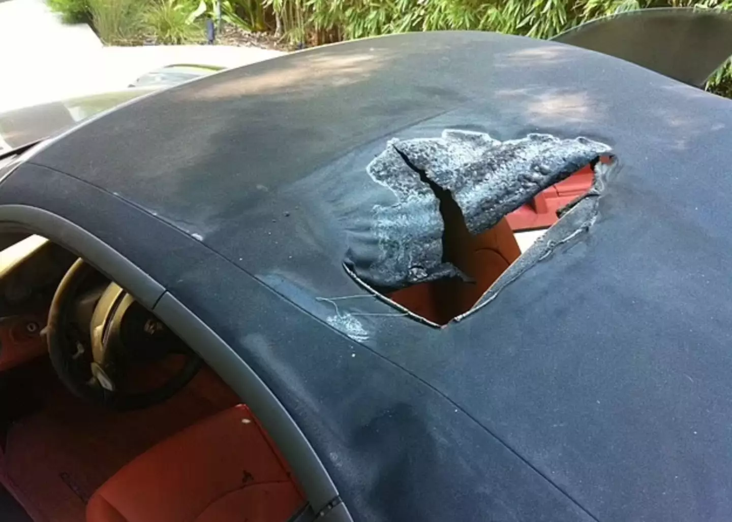 The rapper testified that a hole had been cut through the top (Department of Justice)