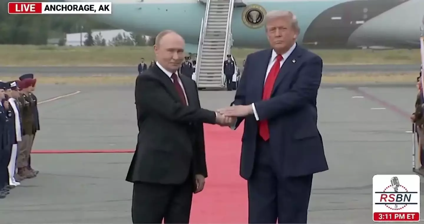 The world leaders handshake has sparked a lot of chatter online (RSBN)