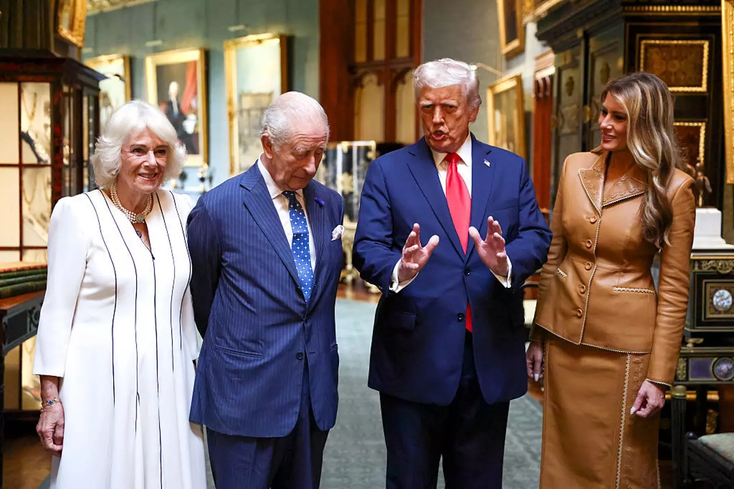 Some people think Melania Trump is using a 'body double' in the UK (Kevin Lamarque - WPA Pool/Getty Images)