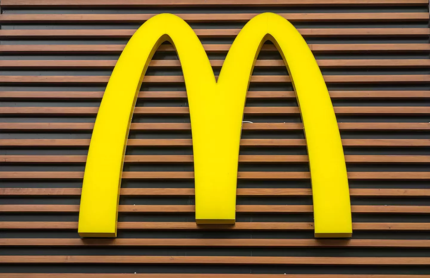McDonald's logo on the wall