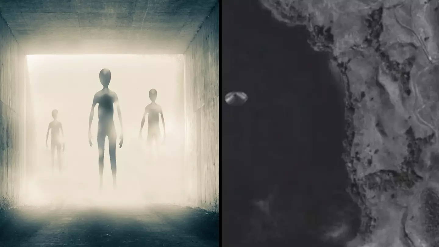 'Best UFO picture ever taken' sees object appear over a lake in the middle of nowhere