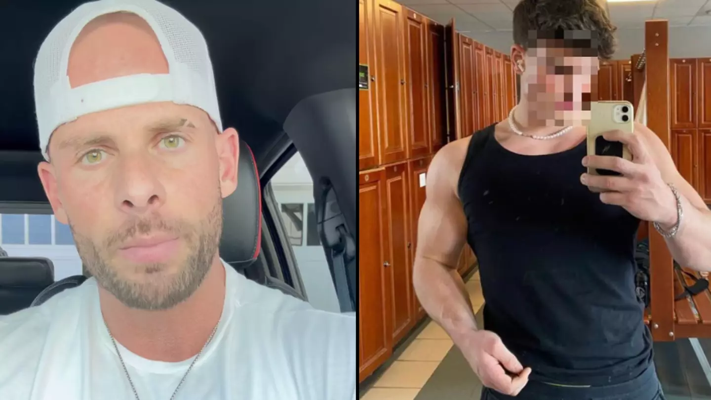 Joey Swoll calls out gym-goer saying he needs 'banning from the gym' after 'WTF' changing room photo