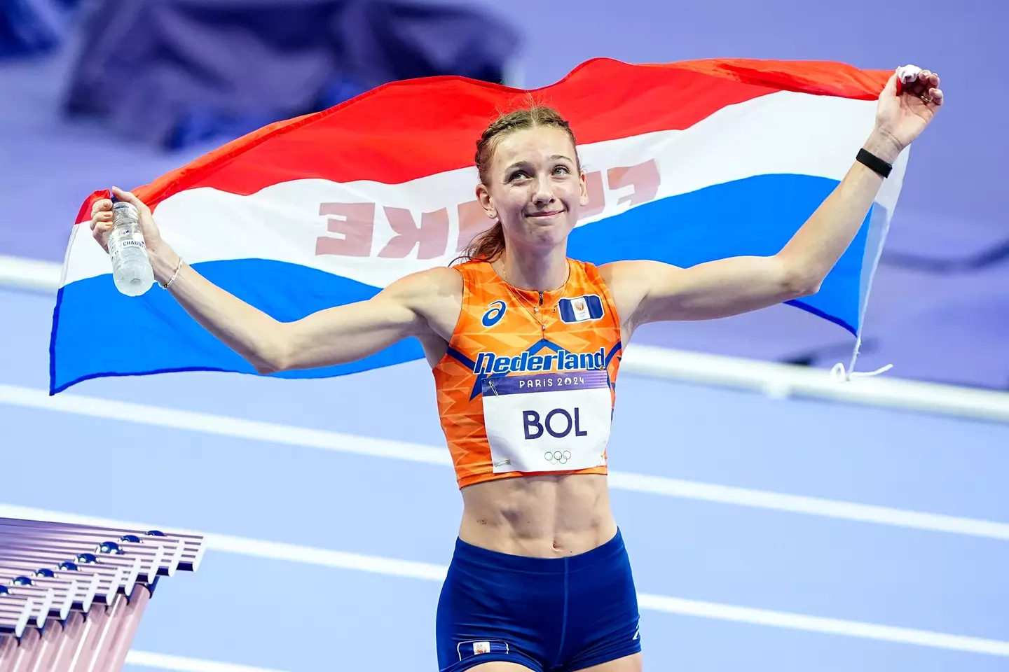 Femke Bol has won bronze in the women's hurdles and gold in the mixed relay. (Andre Weening/BSR Agency/Getty Images)
