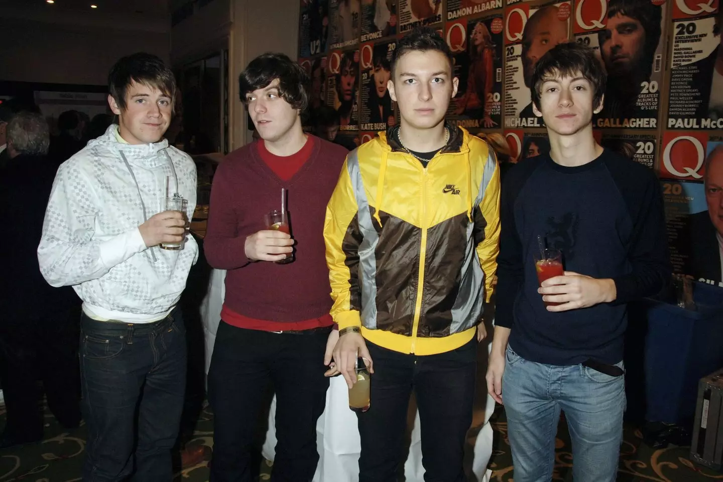 McClure met the Arctic Monkeys, pictured in 2006, on the bus before becoming pals with the music stars as a teen (Dave M. Benett/Getty Images)