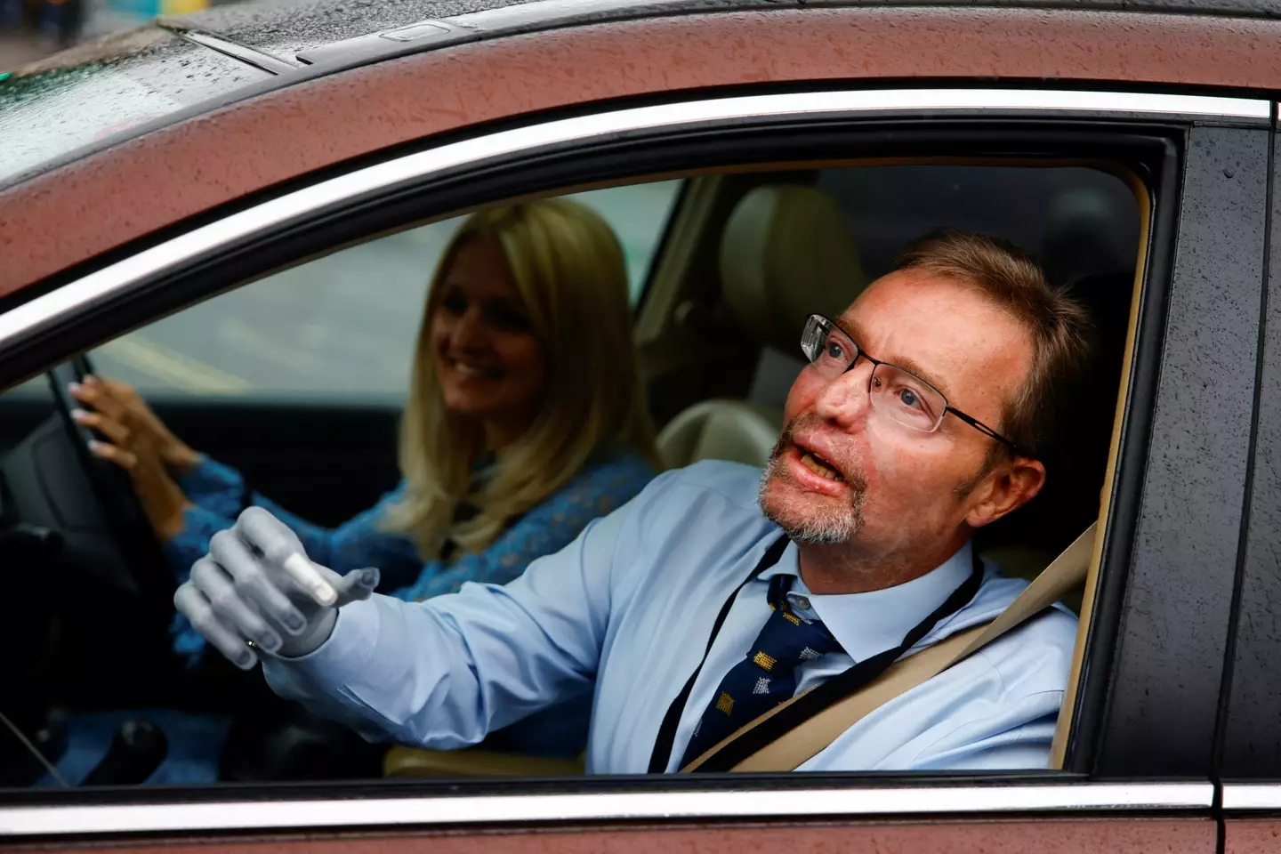 The Conservative MP was pictured arriving at Parliament (BENJAMIN CREMEL/AFP via Getty Images)