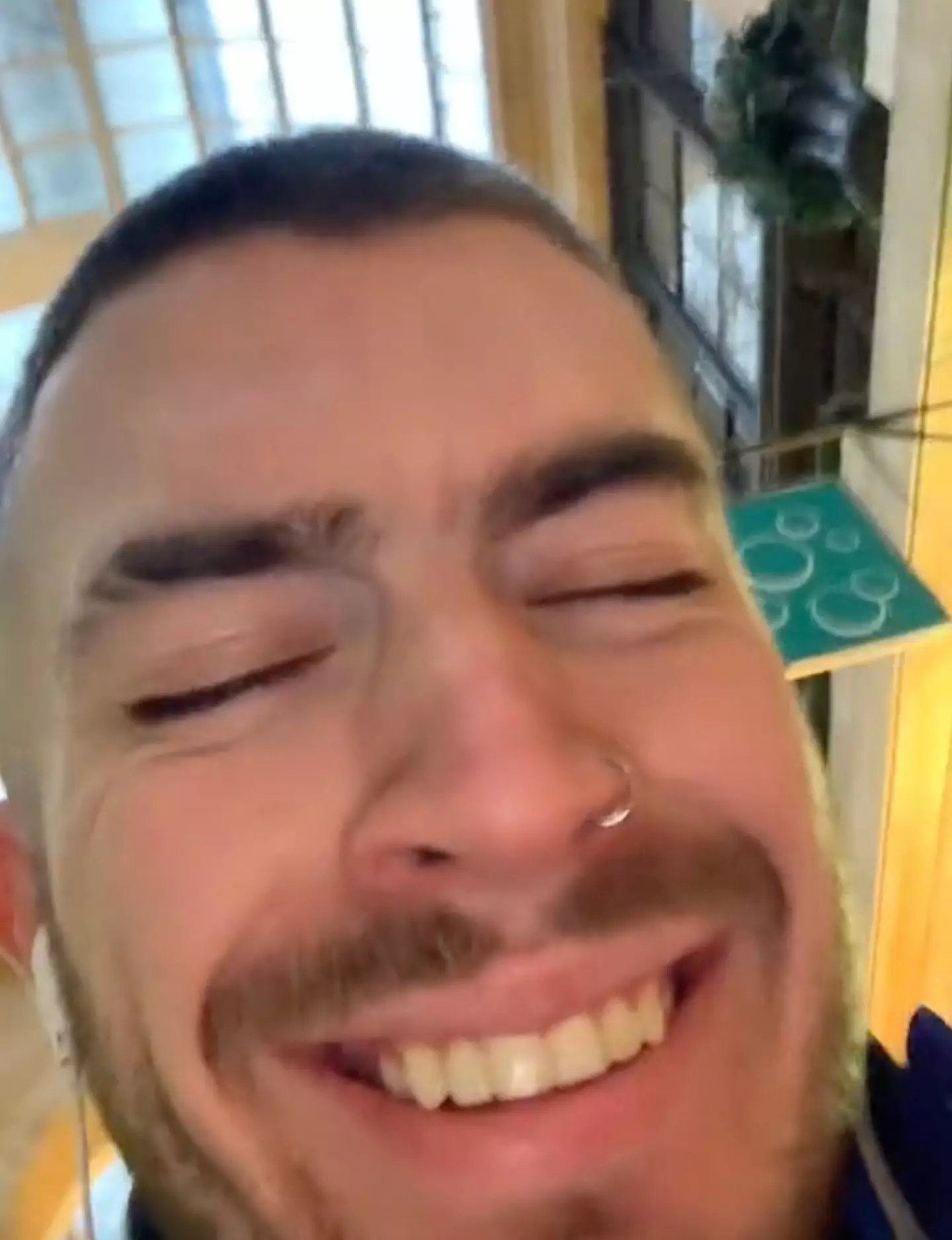 He found his blunder hilarious.