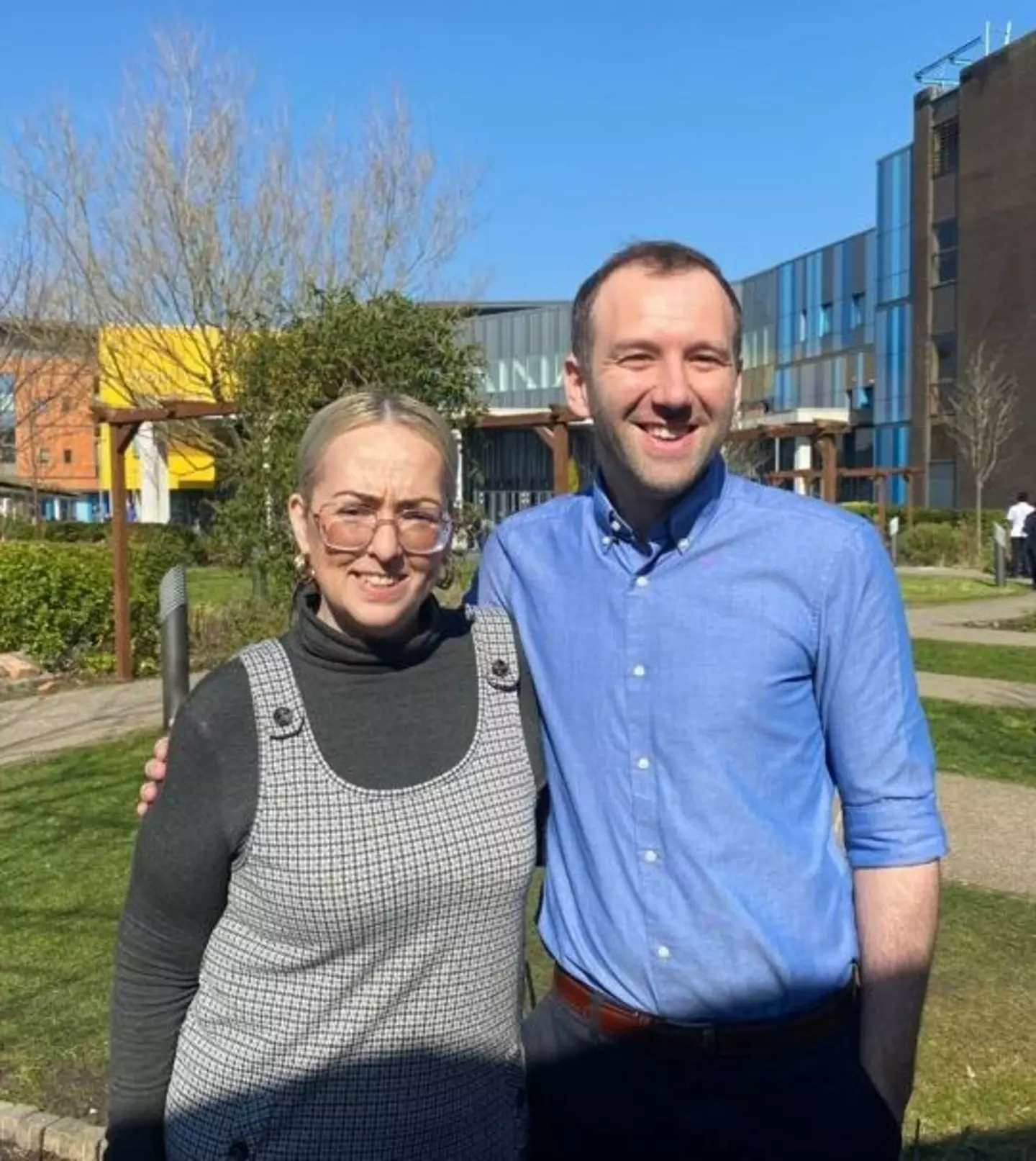 Danielle Peebles and Dr Dan Whittam (Manchester Evening News/NCA NHS Trust)