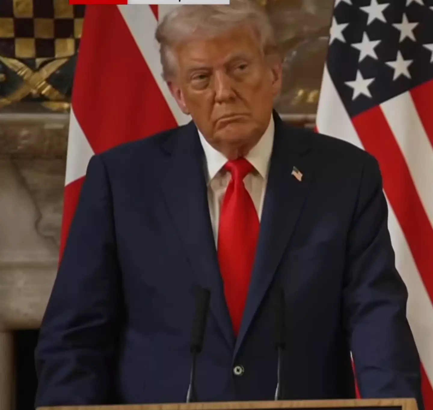 Trump called Putin out in the UK press conference (Sky News)