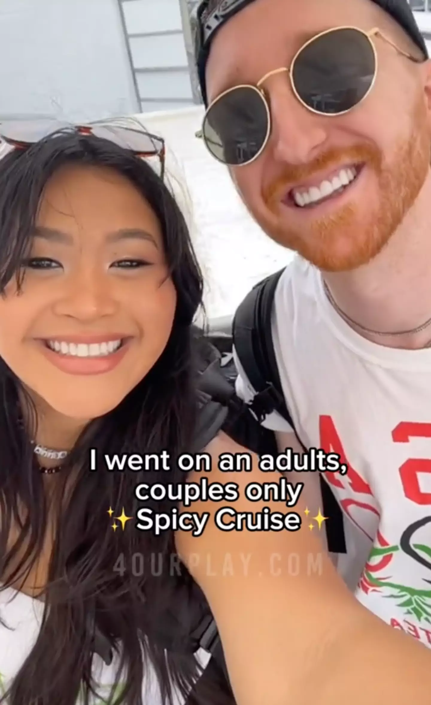 Bella and Jase regularly travel on the cruise (TikTok@4ourplay.com)