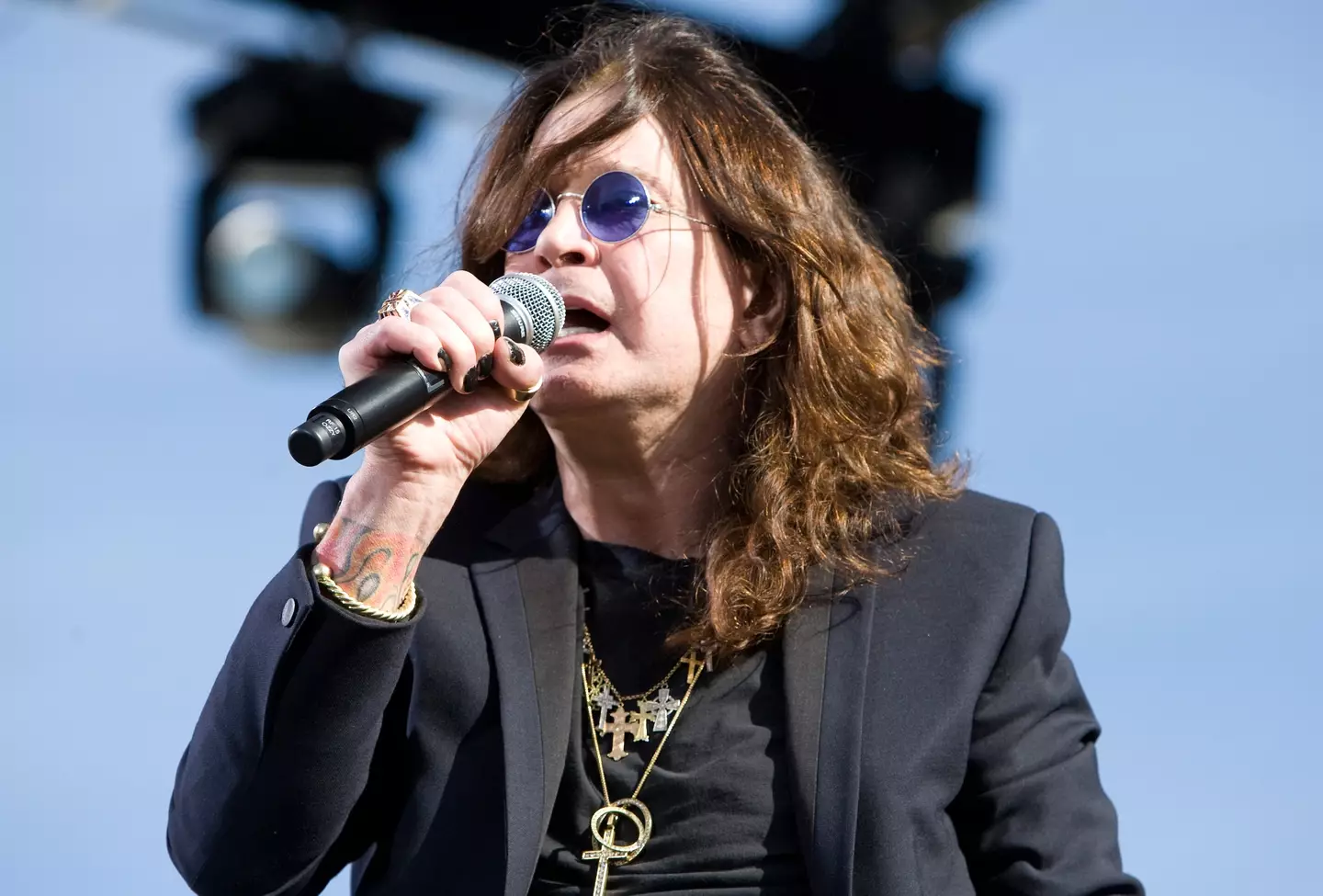 Ozzy on stage in 2010.