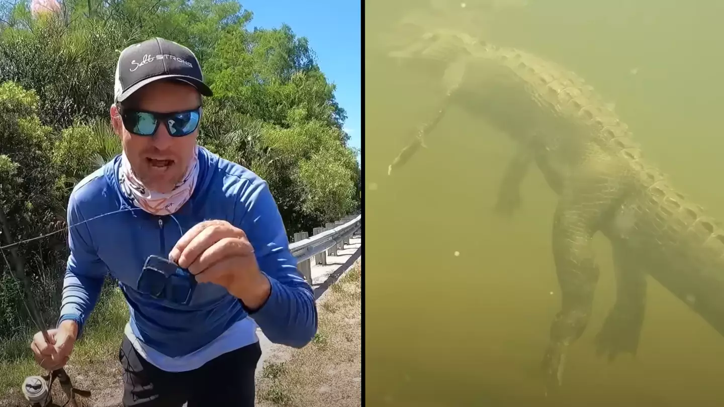 People horrified by what lies beneath after man drops GoPro from 'world's most dangerous fishing bridge'