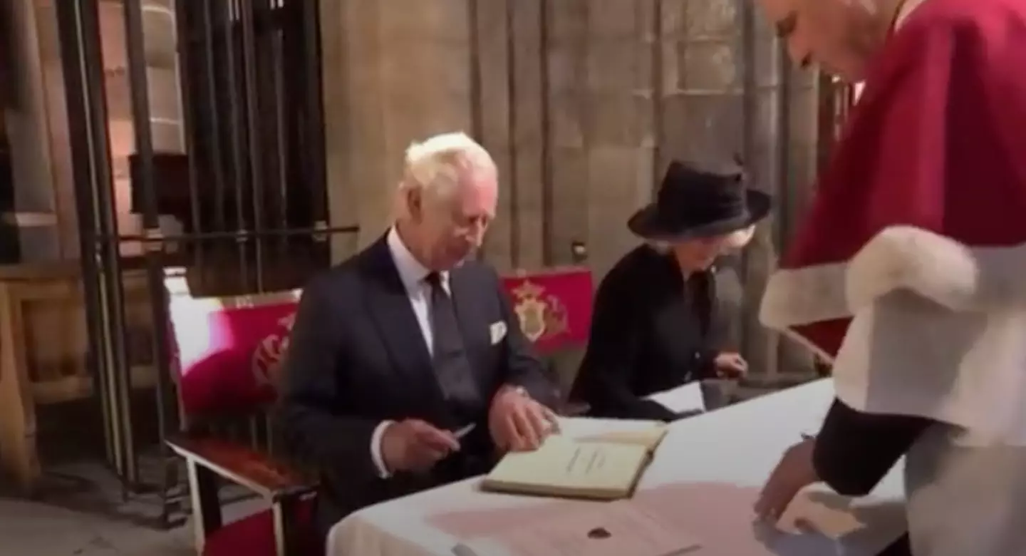 The King came prepared.