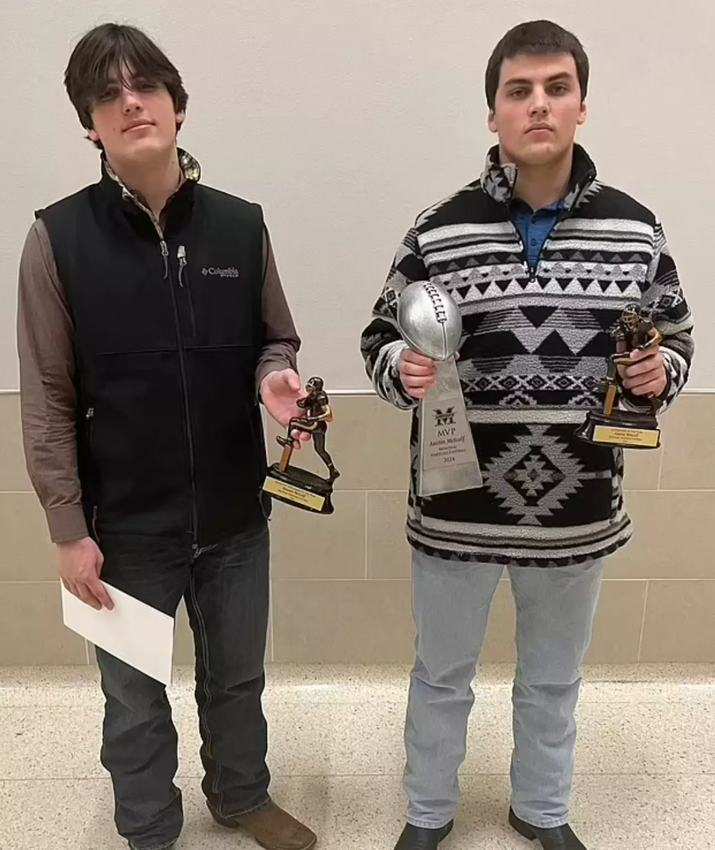 The High School student was aiming to get scouted to play College Football (Facebook)