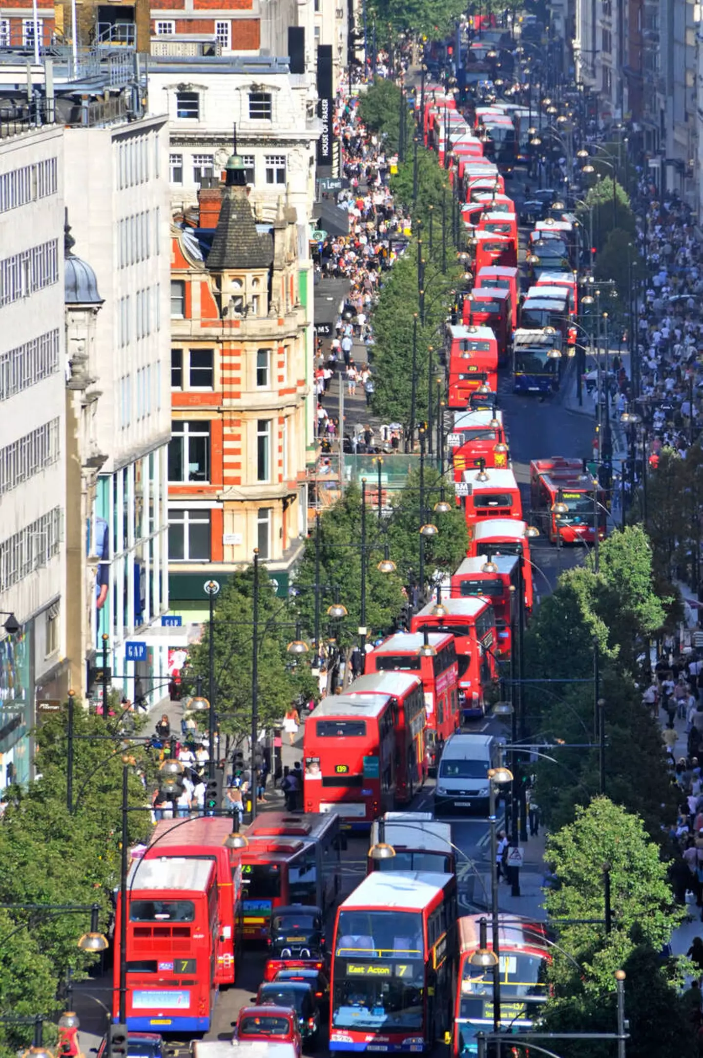 Did you notice the roof of London buses were a different colour?