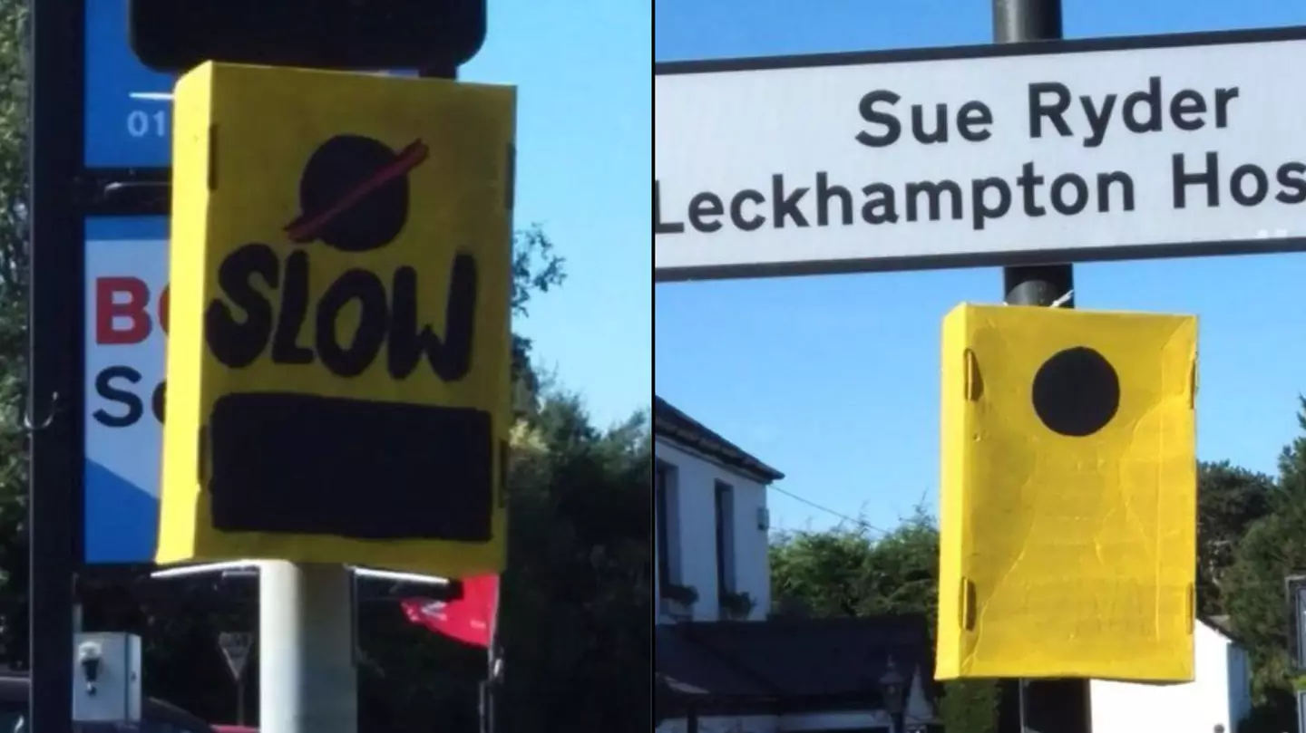 Frustrated locals erect fake speed camera boxes and say it's helped reduce speeding