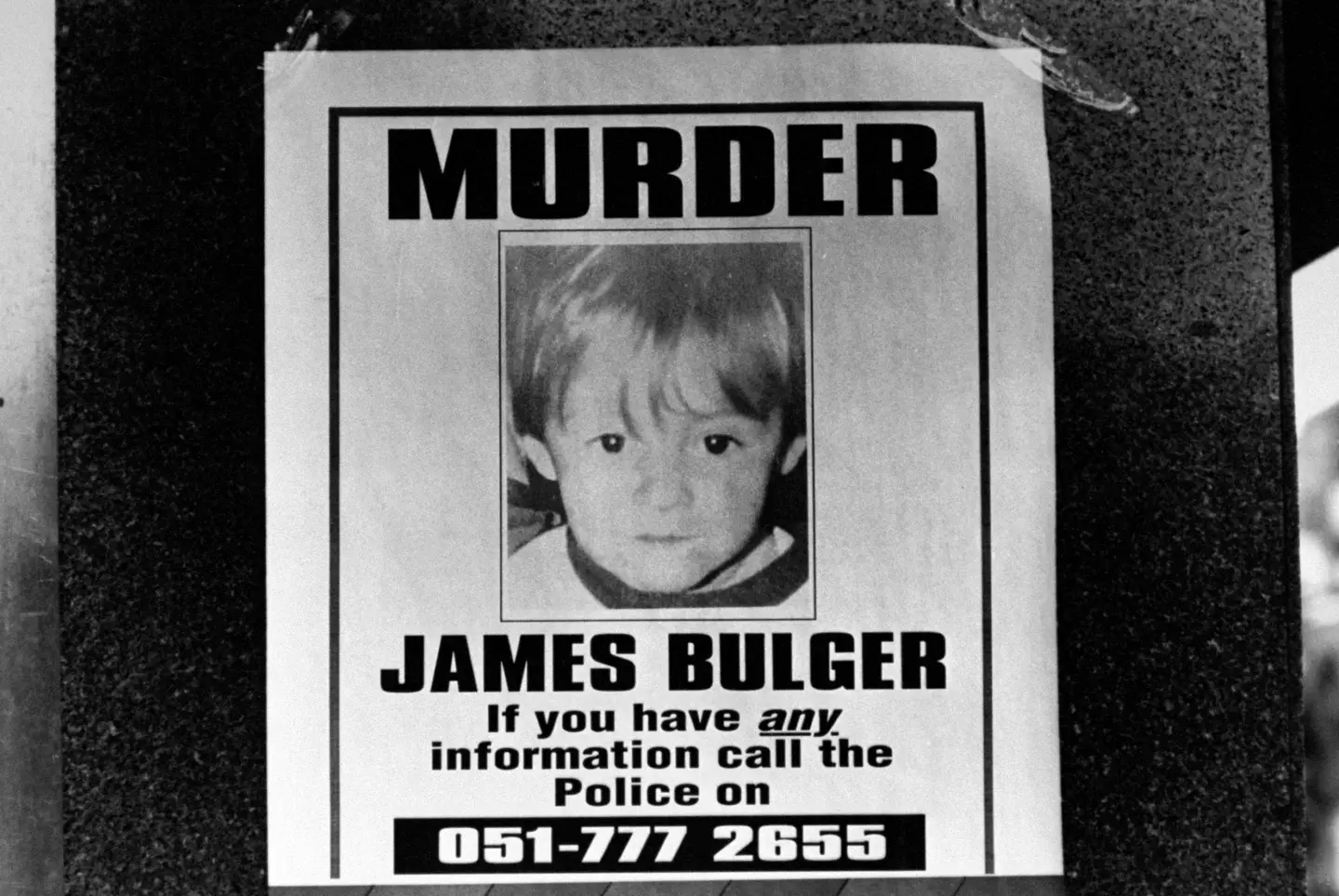 James was just 2 when he was abducted and murdered in 1993 (Ian Cook/Getty Images)