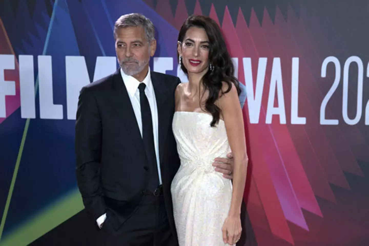 George Clooney and wife Amal Clooney. (
