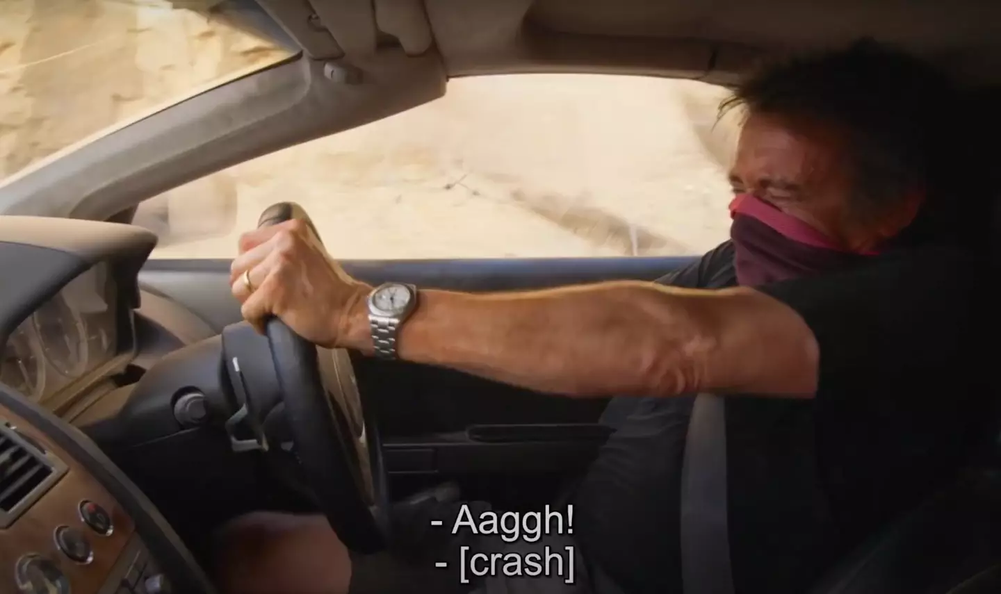 Richard Hammond crashed into a minefield in the latest Grand Tour episode.