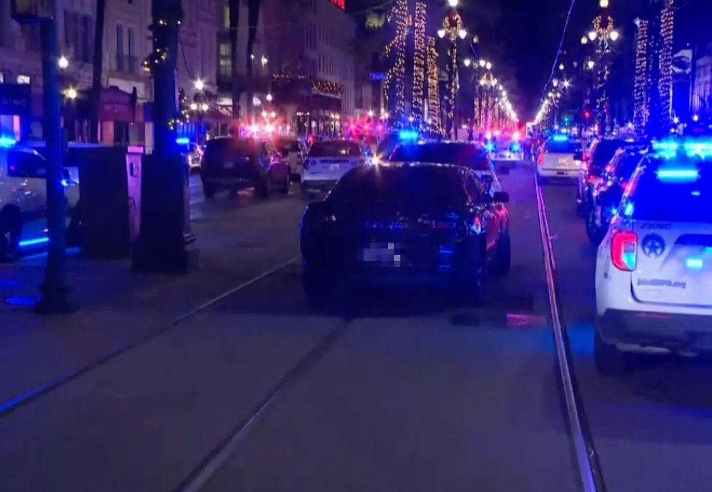 A vehicle is believed to have driven into a crowd in New Orleans (BBC)