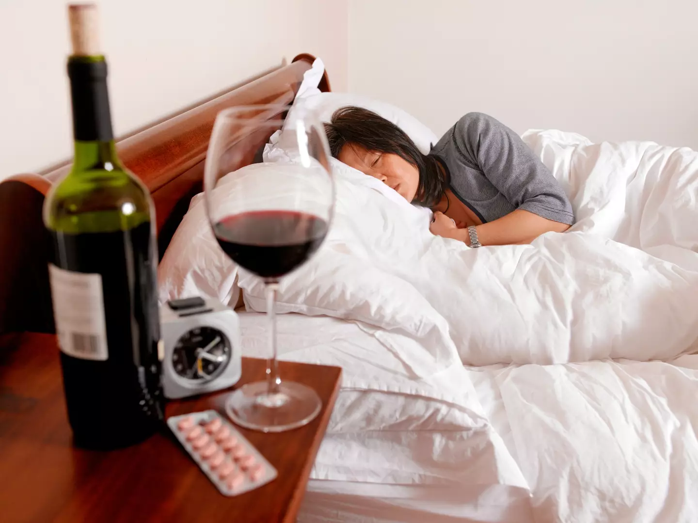 Never taken the booze to bed with me, mind (Getty Stock Images)