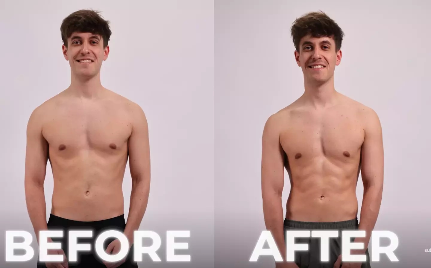 Enzo, the group's exercise novice, showing off his transformation (YouTube/Browney)