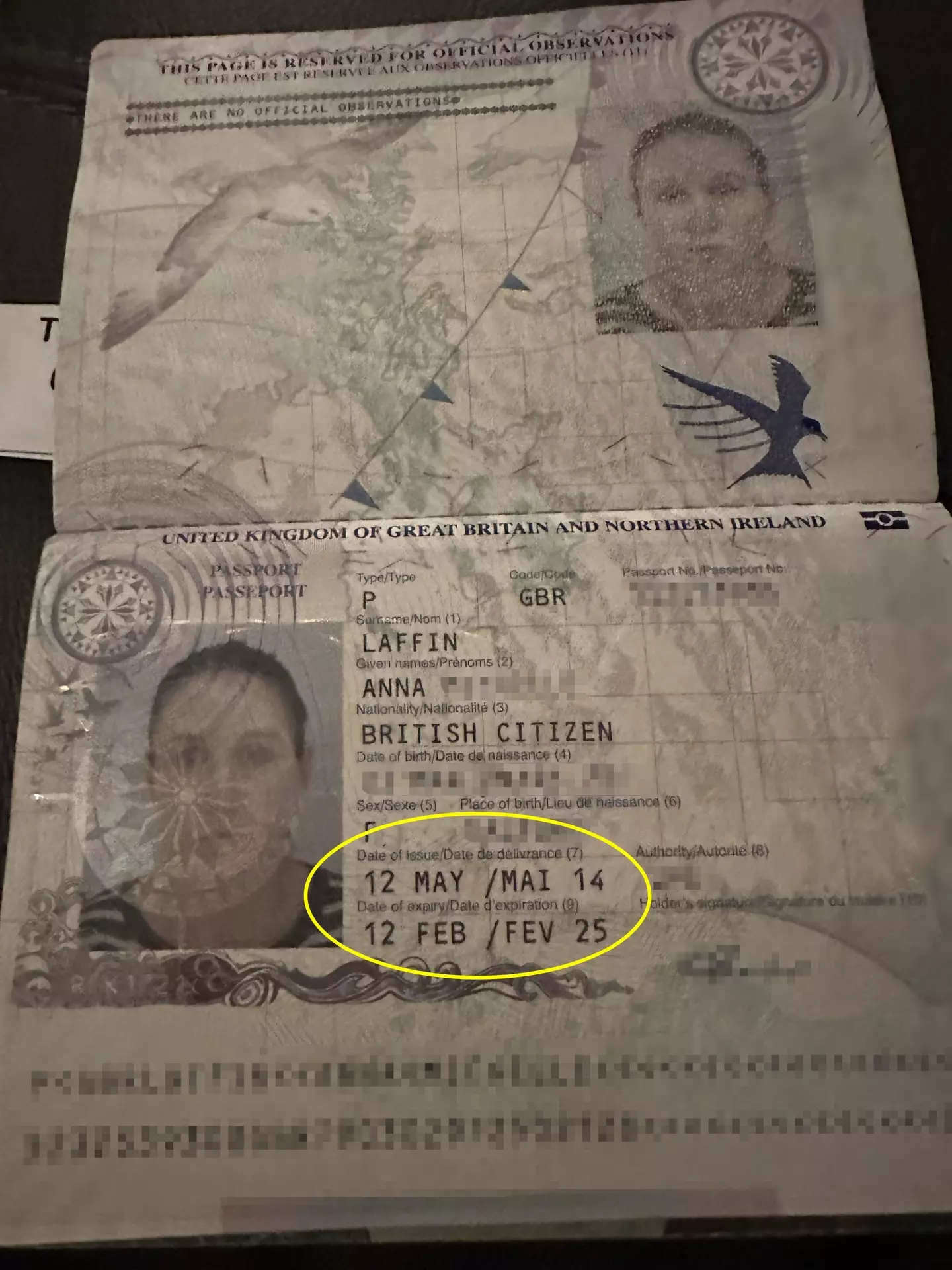 Her passport was issued in May 2014 (Kennedy News and Media)