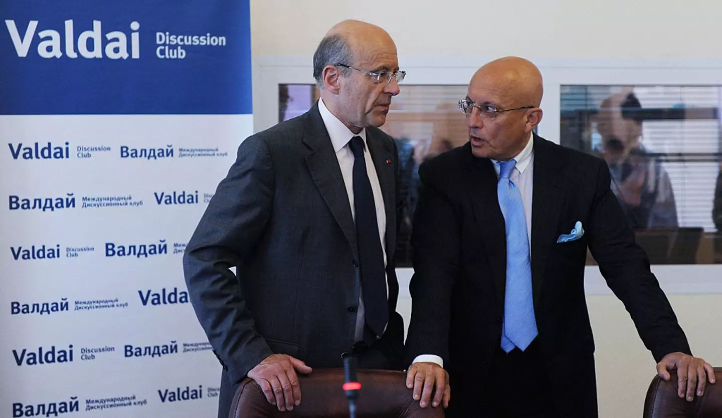 Karaganov (right) believes that the UK must be targeted by Moscow (NATALIA KOLESNIKOVA/AFP via Getty Images)