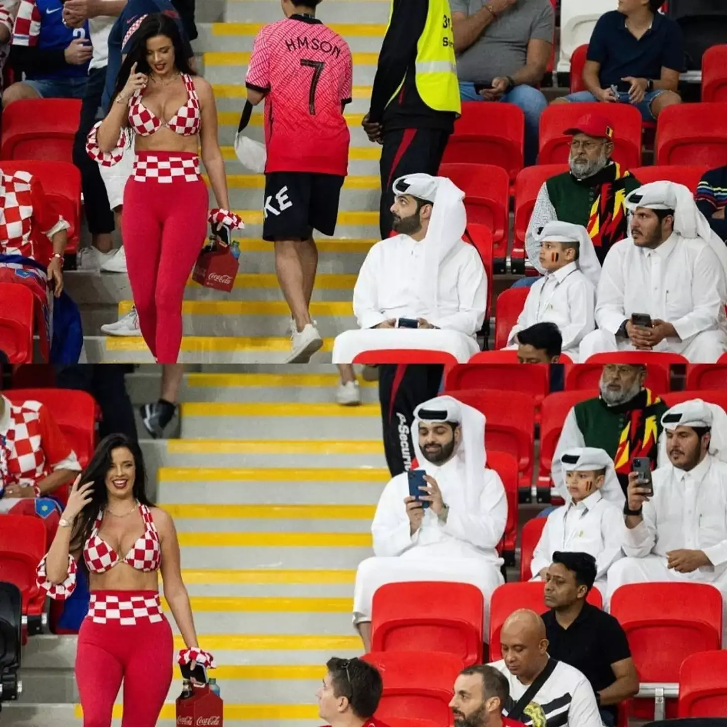 Gawking onlookers thought that she was dressing for them.