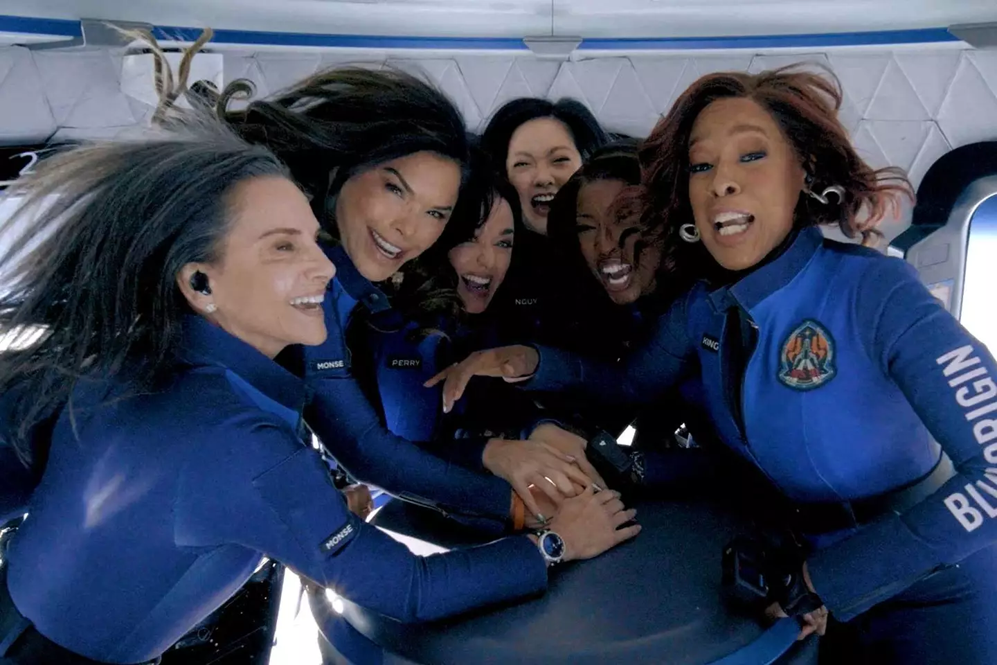 Blue Origin launched its first female crew into suborbital space since 1963 earlier this week (14 April) (Blue Origin)