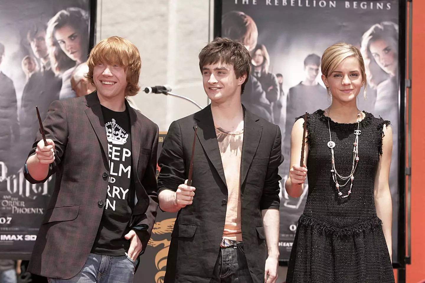 JK Rowling has told the Harry Potter cast to 'save their apologies' if for some reason they wanted to bury the hatchet with her. (Eric Charbonneau/WireImage)