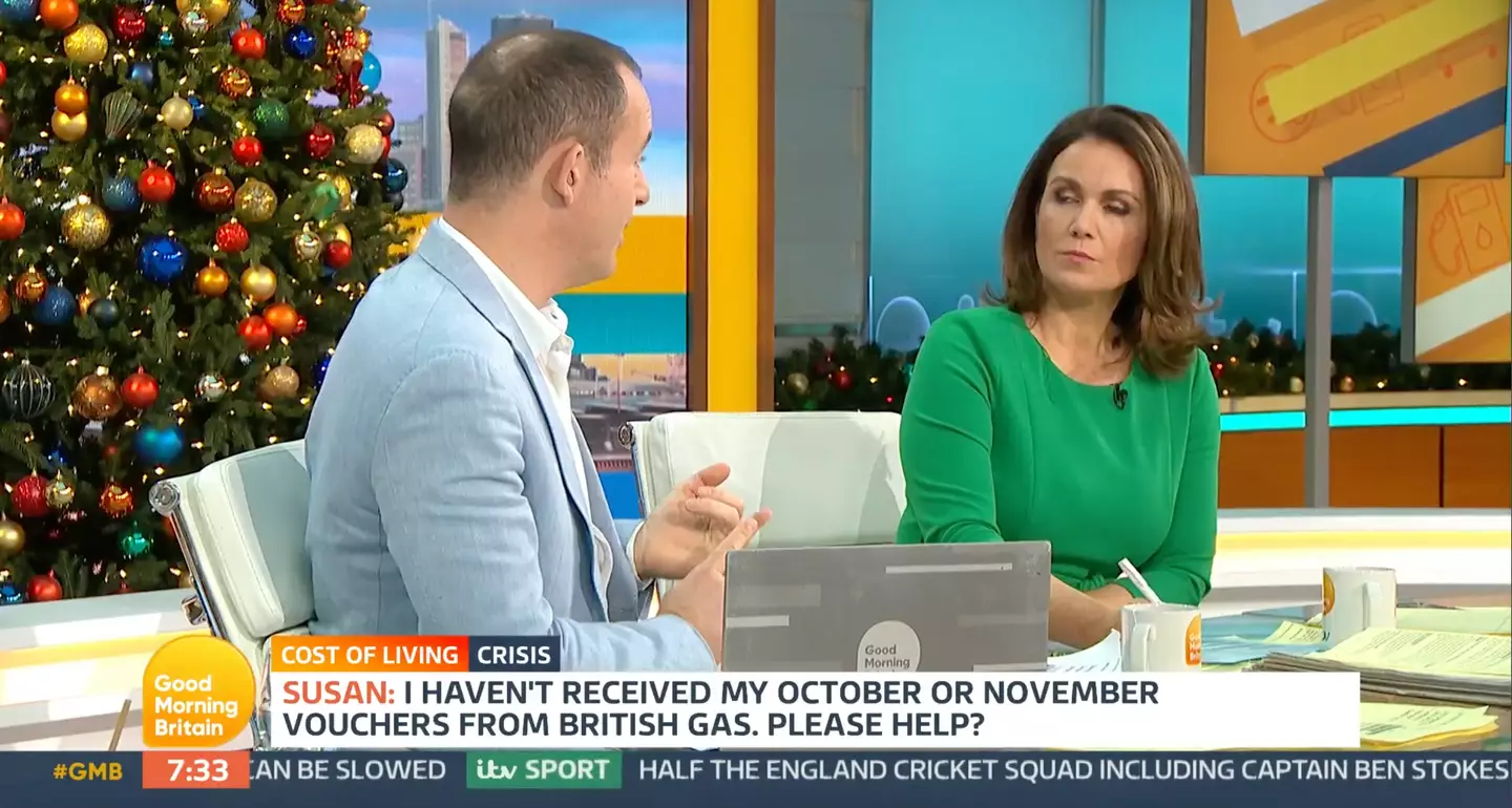 Lewis provides advice to viewers on Good Morning Britain.
