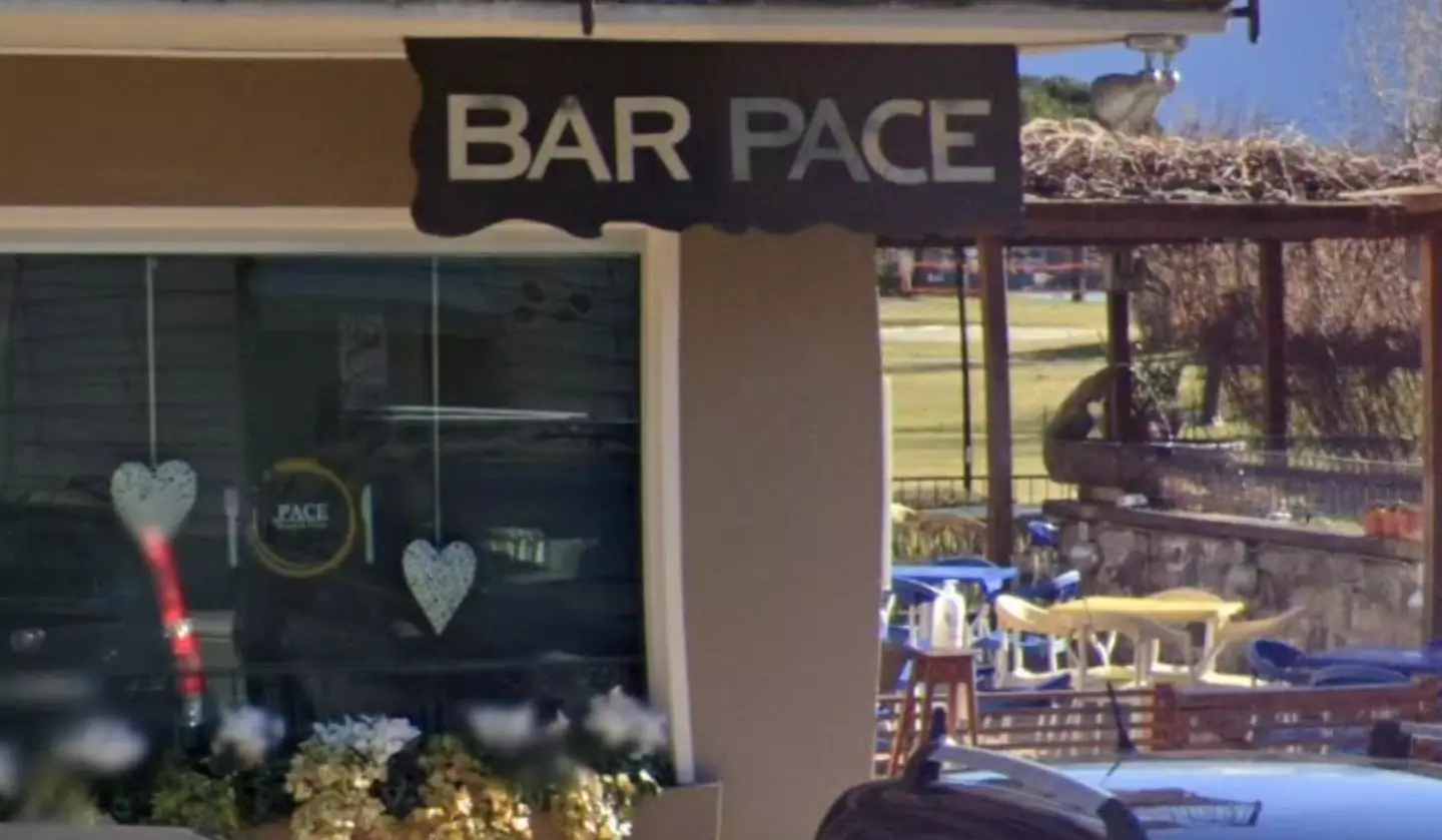 Bar Pace is located in Italy's exclusive Lake Como.