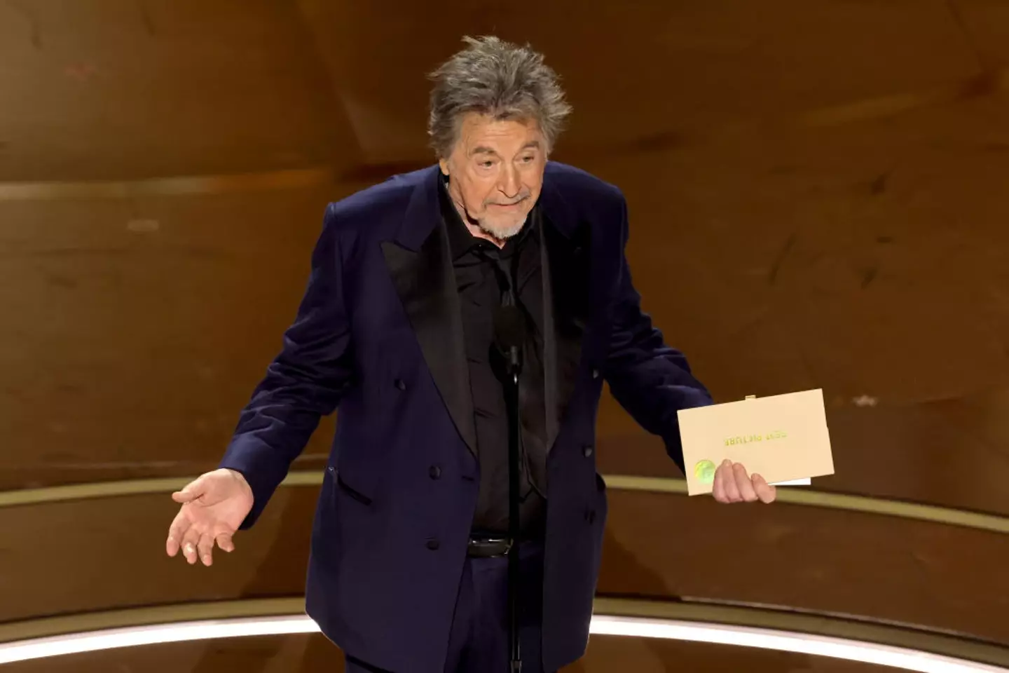 Al Pacino presented the award in a unique manner.