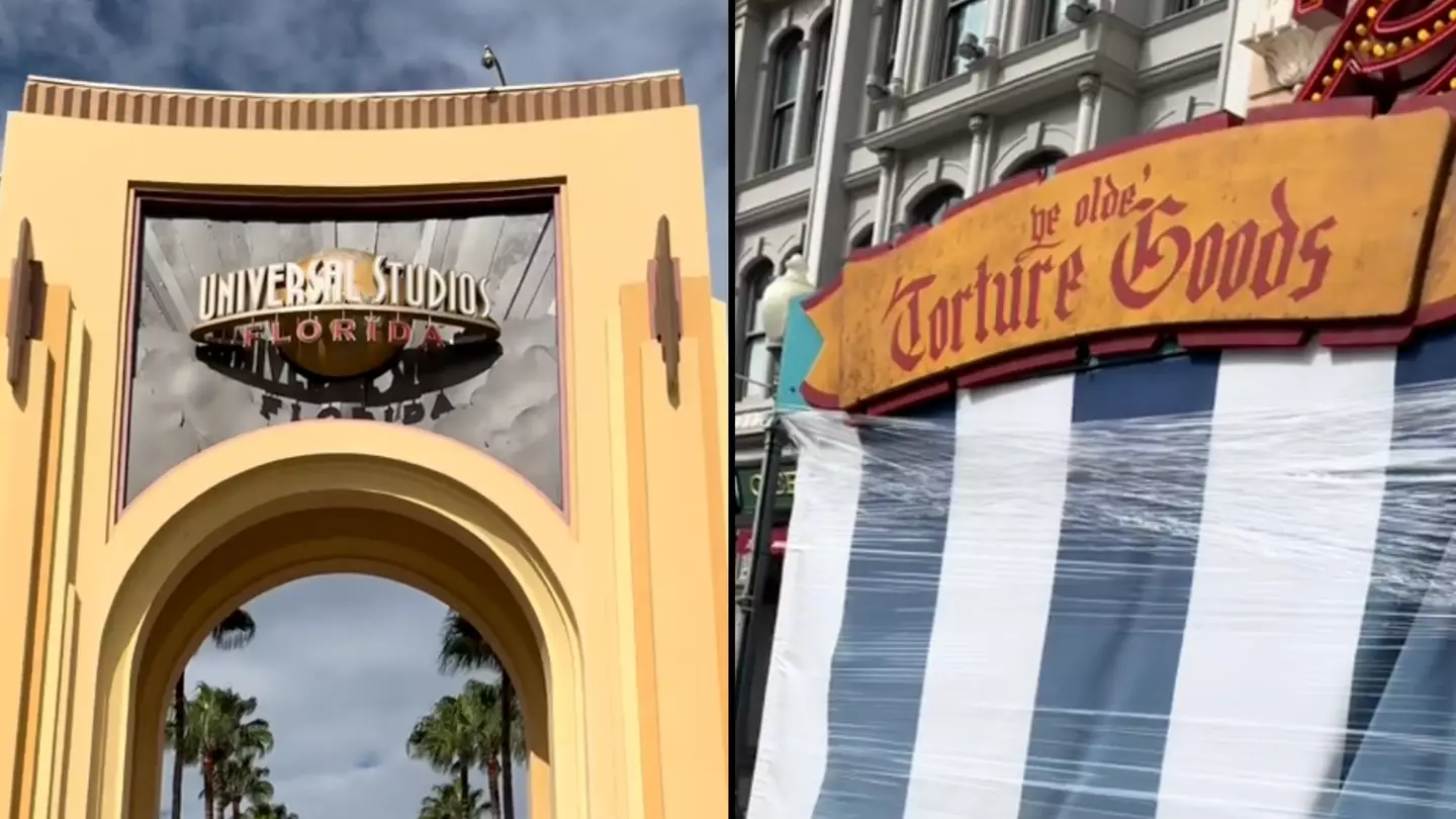Chilling images show how Universal Studios is preparing for Orlando hurricane