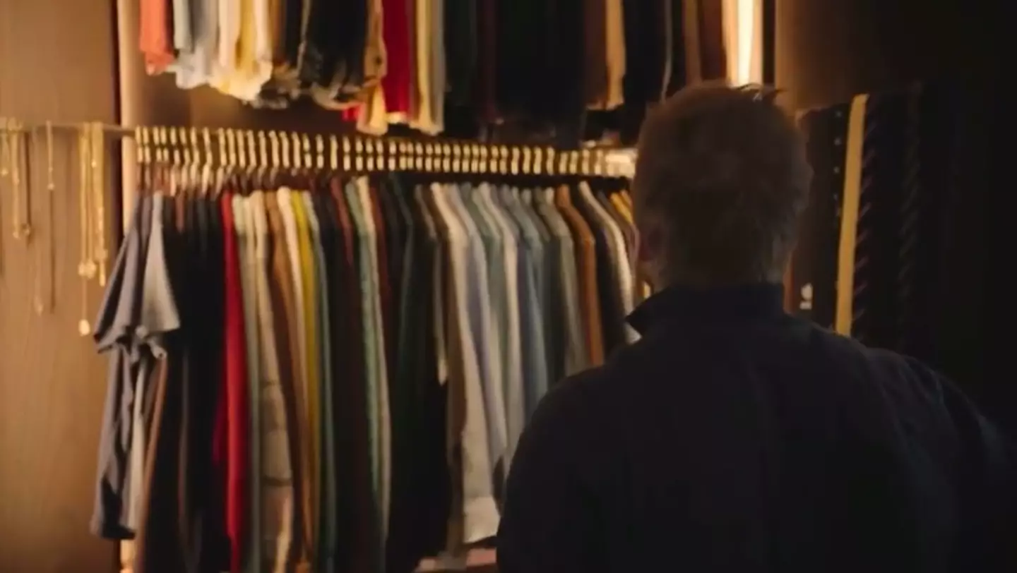 Beckham reveals his incredibly organised wardrobe.