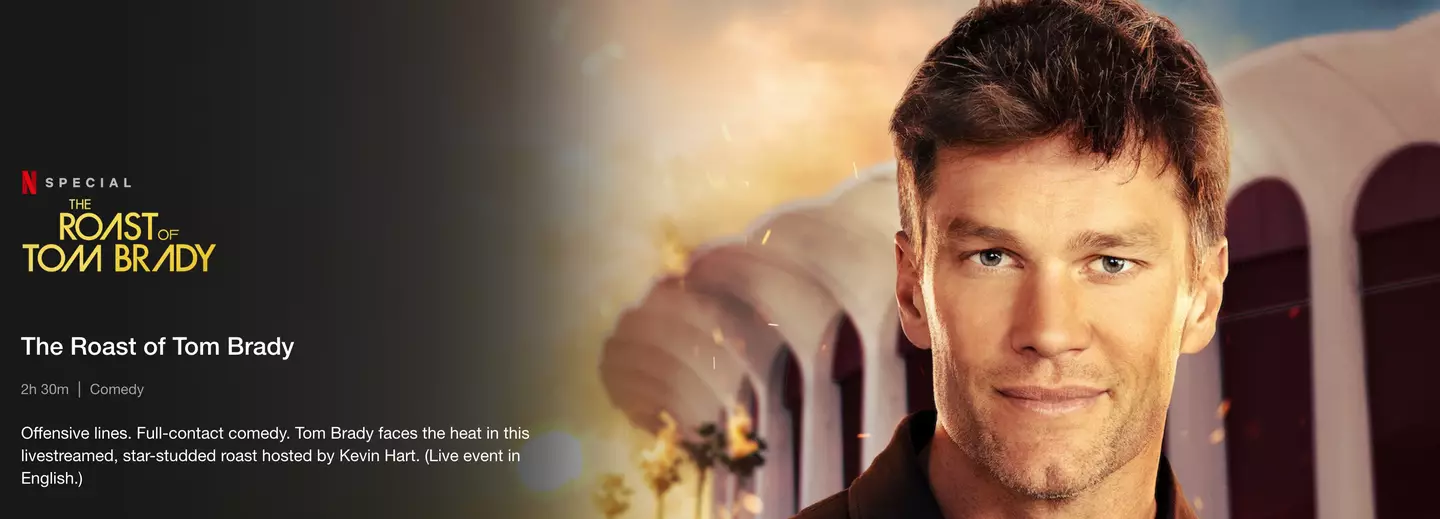 The Roast of Tom Brady is a Netflix live event airing soon. (Netflix)