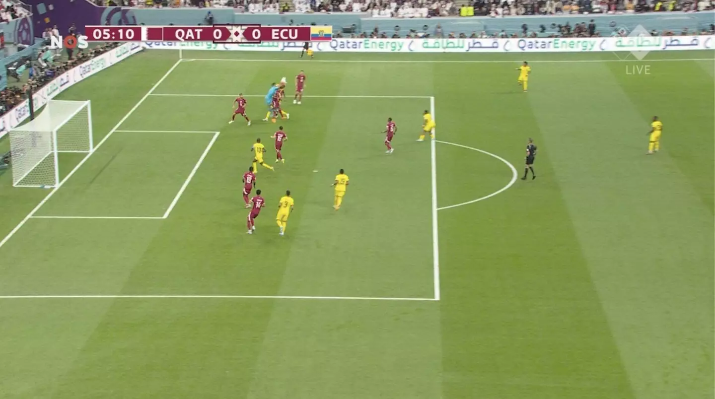 This was given as an offside decision.
